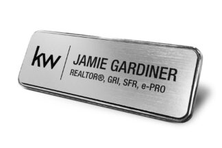 KW Vestavia Framed Name Tag - Silver 1x3 Name Tag