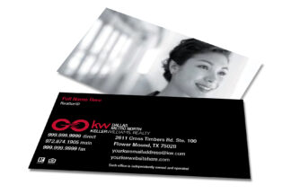 Classic GO Black/Picture Horizontal Business Card
