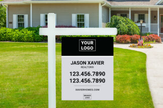 24x30 Black/Gray Yard Sign