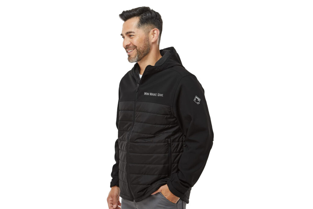 Win Make Give | DRI DUCK - Pinnacle Soft Shell Puffer Jacket - Embroidered