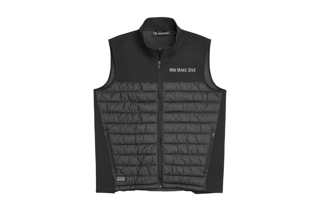 Win Make Give | DRI DUCK - Summit Soft Shell Puffer Vest- Unisex - Embroidered